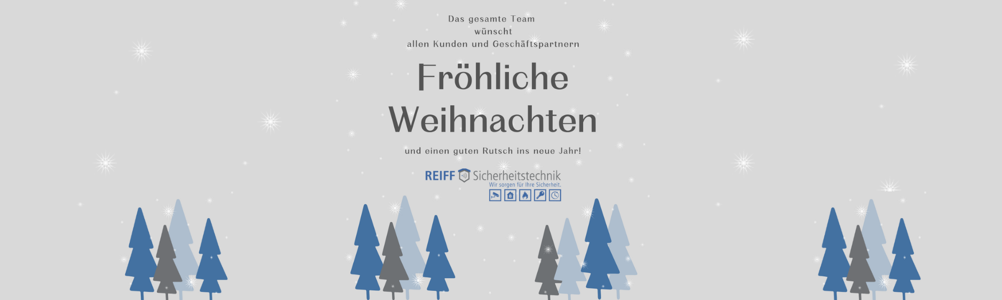 Wir wünschen frohe Weihnachten.
